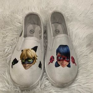 Custom made miraculous ladybug slip ons